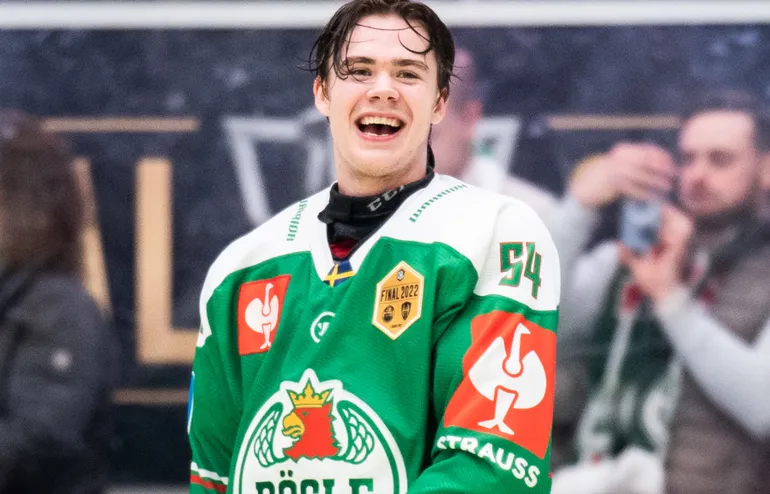 William Wallinder skriver nytt kontrakt med Detroit.
Foto: Bildbyrån