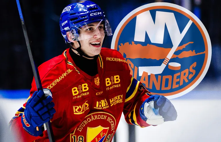 Victor Eklund väntas slåss om en plats i Islanders.
Foto: Bildbyrån