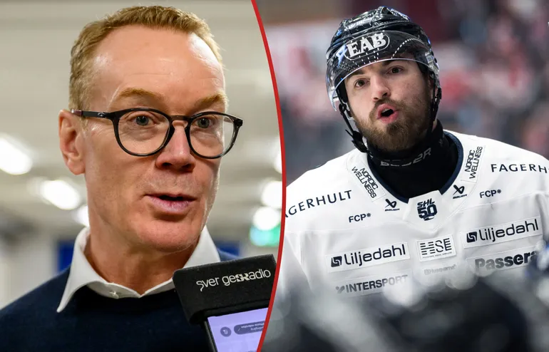 Niklas Eriksson förklarar varför Lukas Rousek flyttas ner i fjärdekedjan.