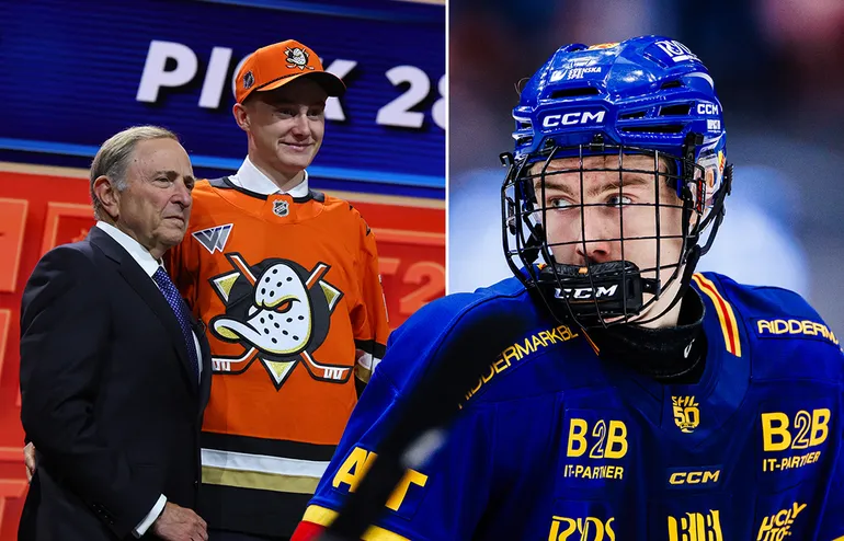 Marcus Nordmark har skrivit på sitt första NHL-kontrakt. Foto: Bildbyrån (montage).