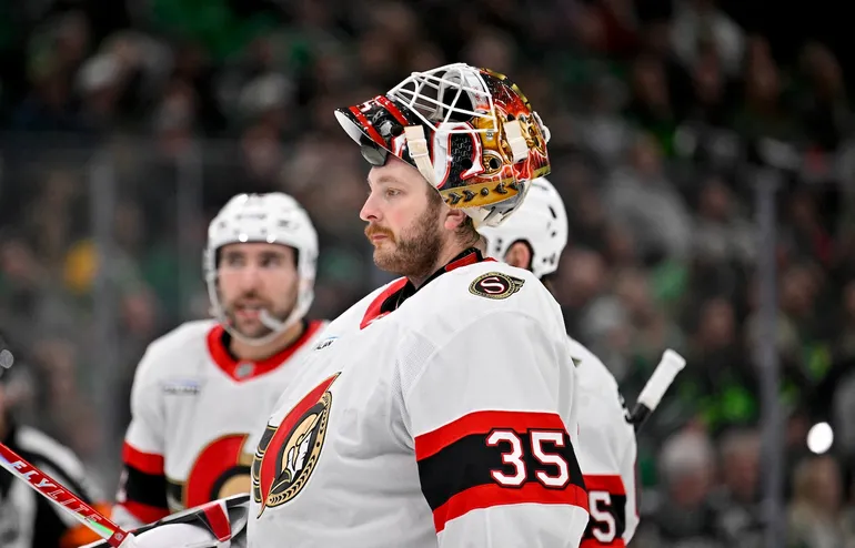 Glädjebeskedet: Ullmark var tillbaka i matchtruppen