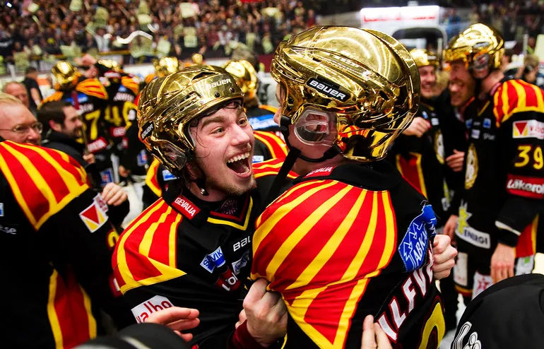 Jakob Silfverberg och Calle Järnkrok var ett radarpar när Brynäs senast blev svenska mästare.
Foto: Bildbyrån.