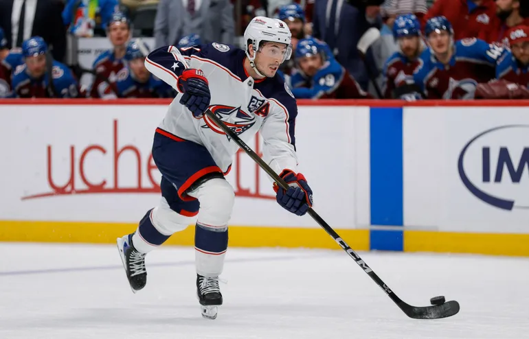 Zach Werenski blir kvar i Columbus – trots allt. Foto: Isaiah J. Downing-Imagn Images