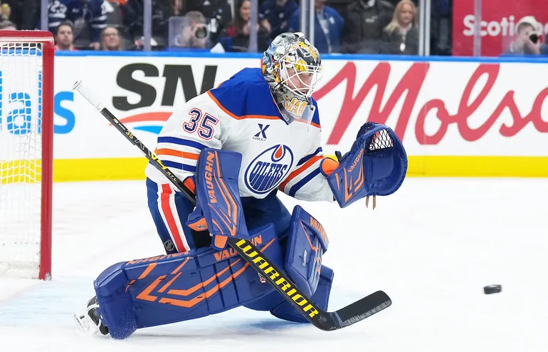 Oilers smäll – nye målvakten skadad: "Såg inte bra ut"