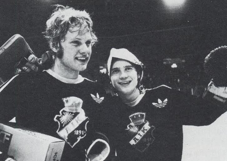 Ulf Rådbjer och Pelle Lindbergh i AIK
