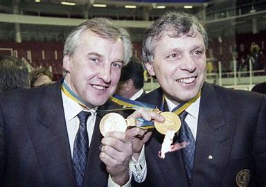 Curt och Conny efter VM-guldet