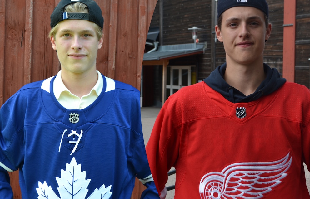 Victor Johansson och brorsan Anton, som tillhör Detroit