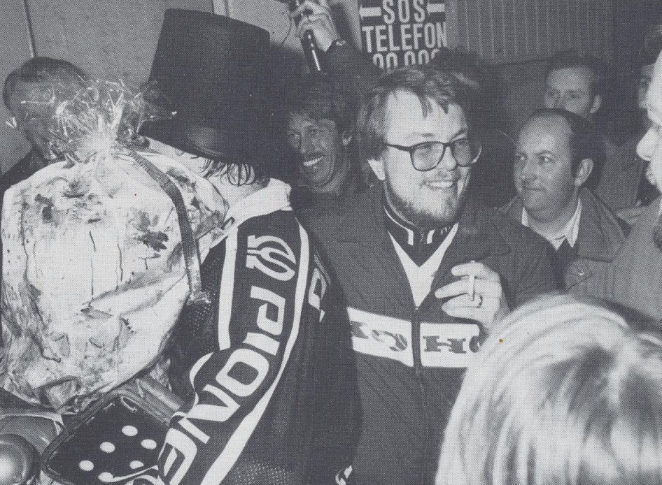 Leif Boork efter finalen 84