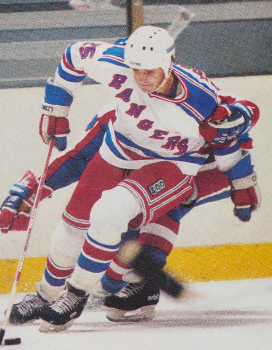 Peter Sundström hade en fin karriär efter JVM. Här i NHL-debuten med Rangers. Arkivbild.