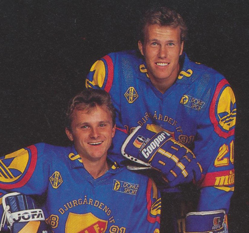 Jan Viktorsson och Johan Garpenlöv var två ledande spelare för Djurgården vid guldet 1990