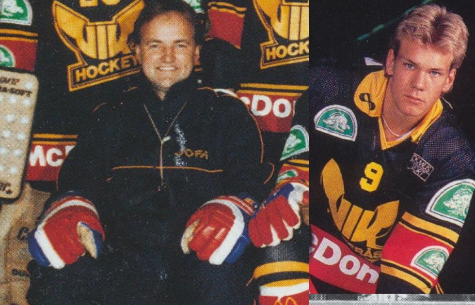 Svenåke Svensson och en ung Nicklas Lidström