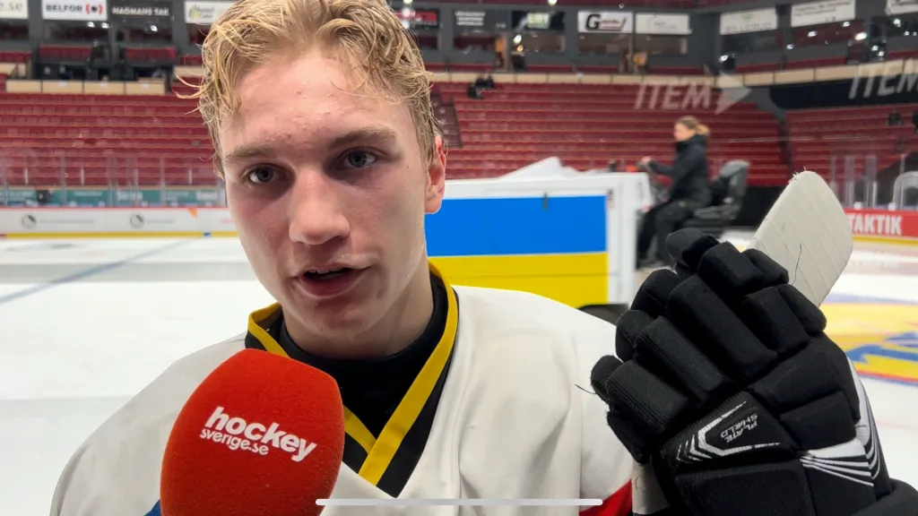 Patric Hellström är poängkung i Moras U18-lag