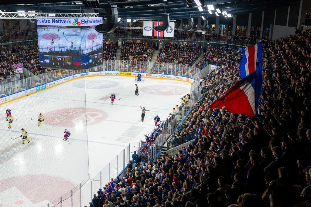Bild inifrån Larssons nya hemmaarena i Oslo