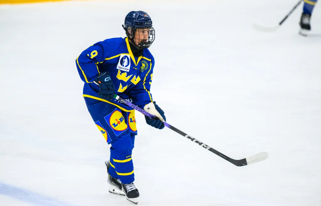 Ville Söderström under en träning med landslaget i somras