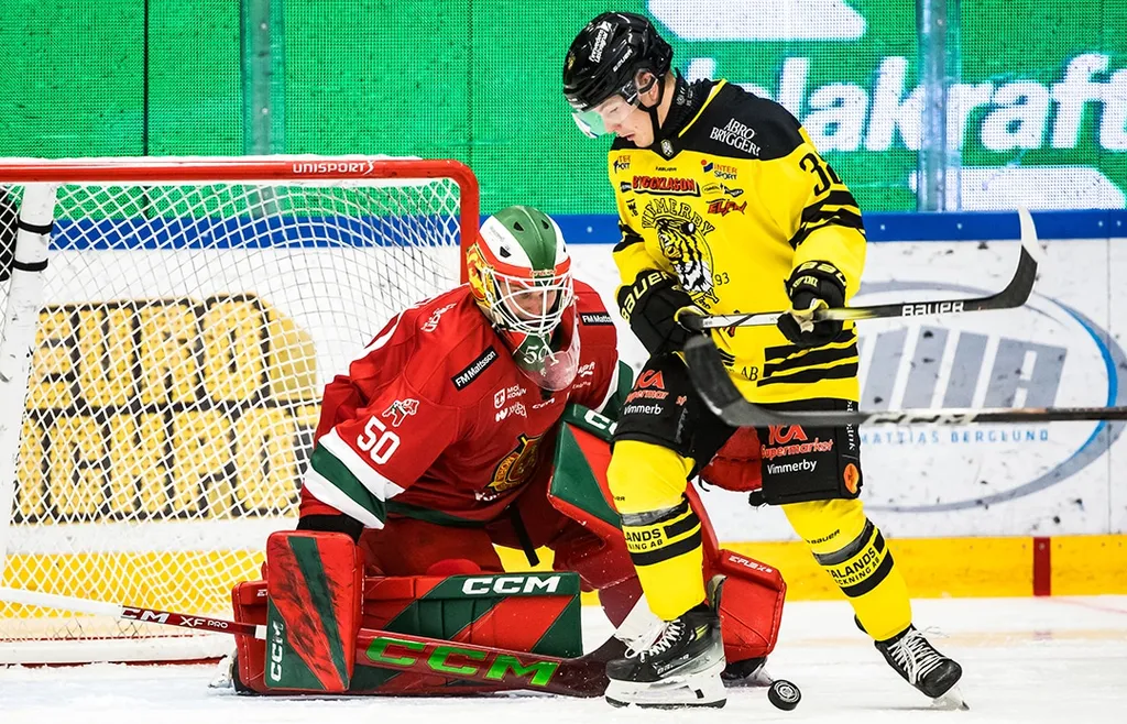 Eddie Levins Vimmerby har haft det tufft på bortaplan så här långt i HockeyAllsvenskan