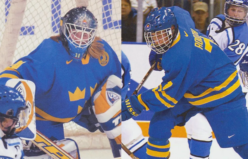 Kim Martin Hasson och Maria Rooth under OS 2002 i Salt Lake City
