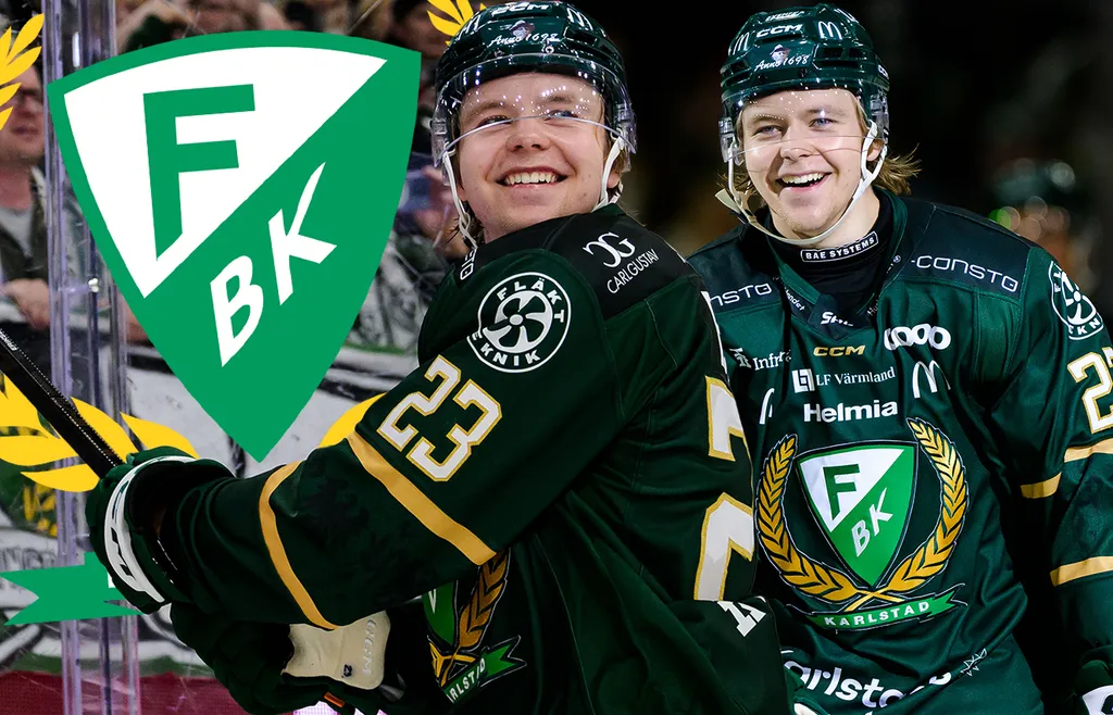Mikkel Eriksen belönas med ett SHL-kontrakt av Färjestad. 