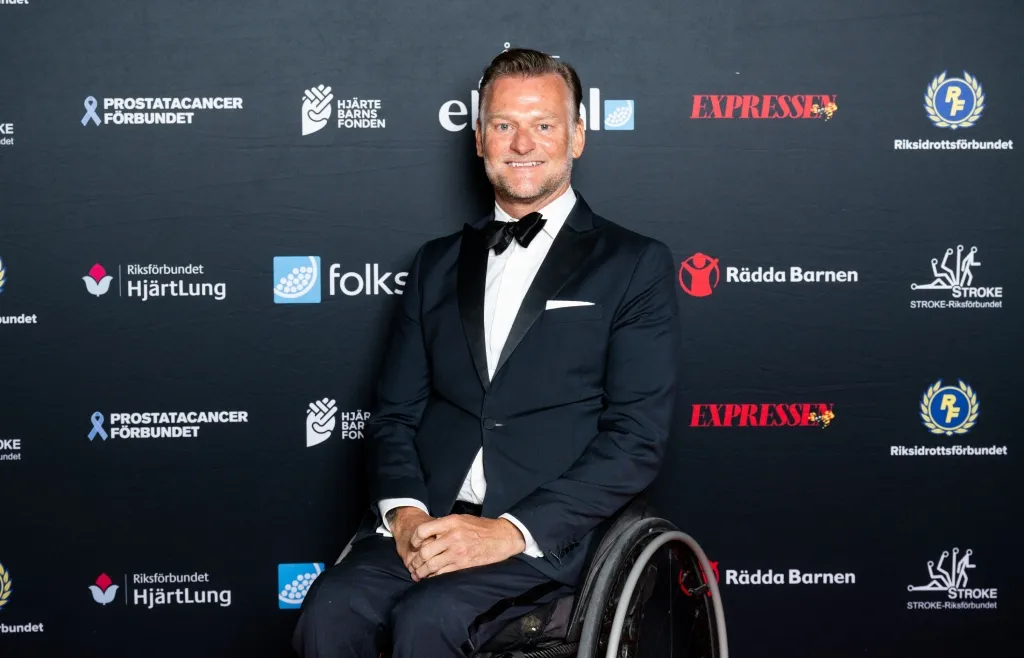Niclas Rodhborn poserar för ett porträtt under Eldsjälsgalan 2023 den 15 maj 2023 i Stockholm