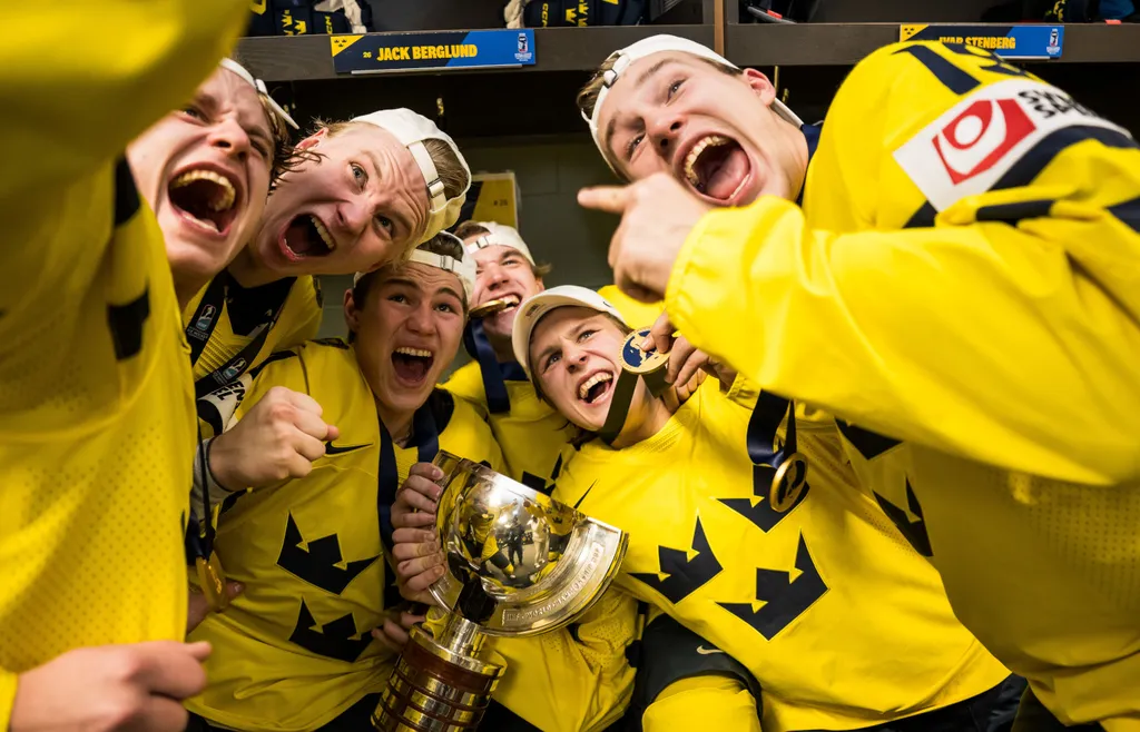 Juniorkronorna tog första svenska guldet på 14 år