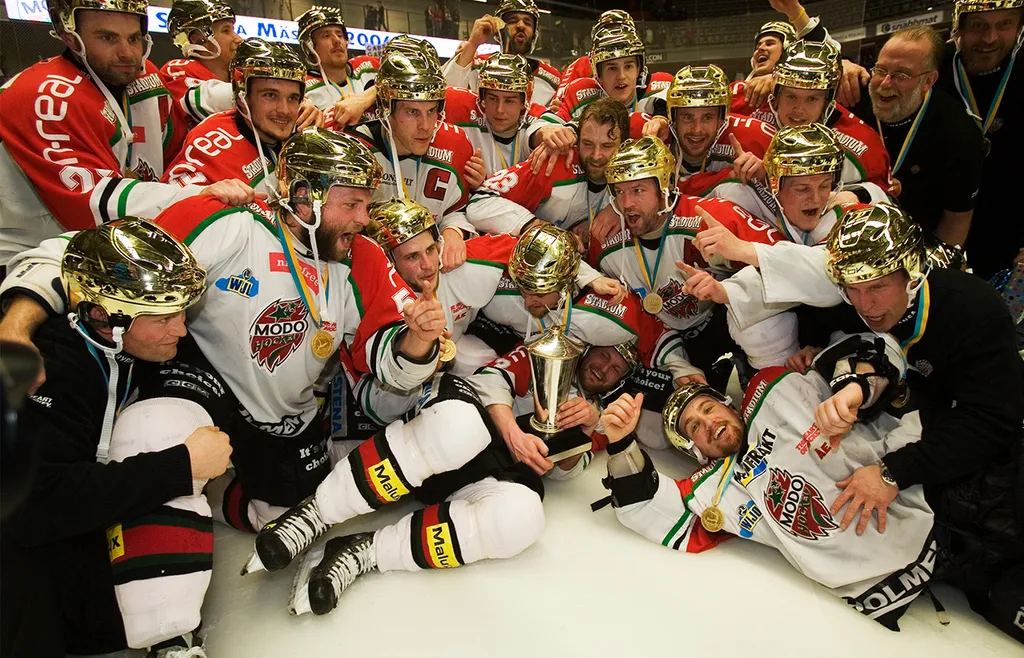 EFTERLÄNGTAT. 2007 vann MoDo SM-guld - till slut.
Foto: Bildbyrån.
