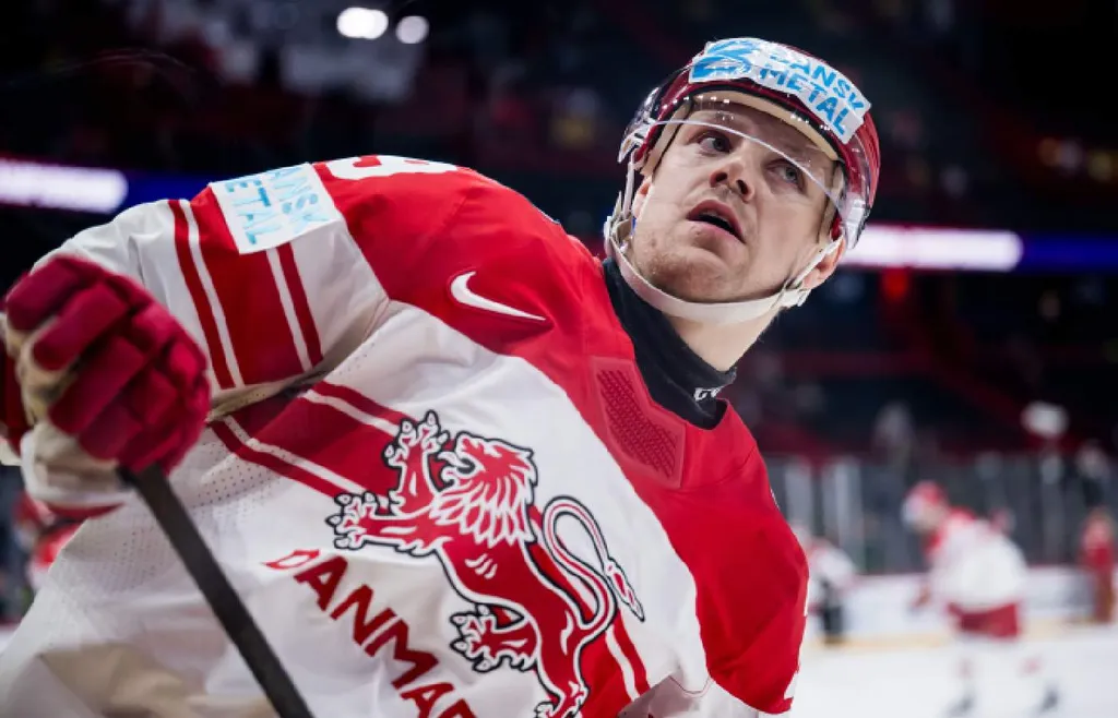 Mikkel Aagaard i Danmarks tröja