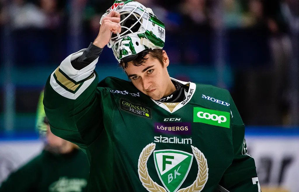 Arvid Holm fick oväntat chansen av Färjestad 2019, där han senare också gjorde succé
