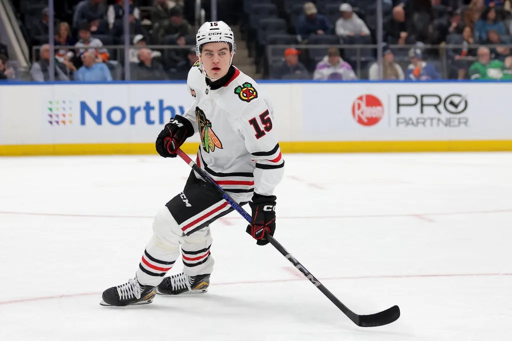 Anton Frondell gjorde poäng i sin NHL-debut