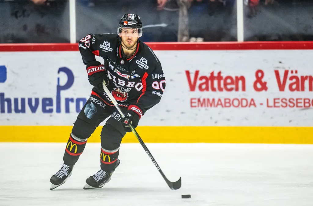 Oliver Olsson under sin tid i Nybro Vikings