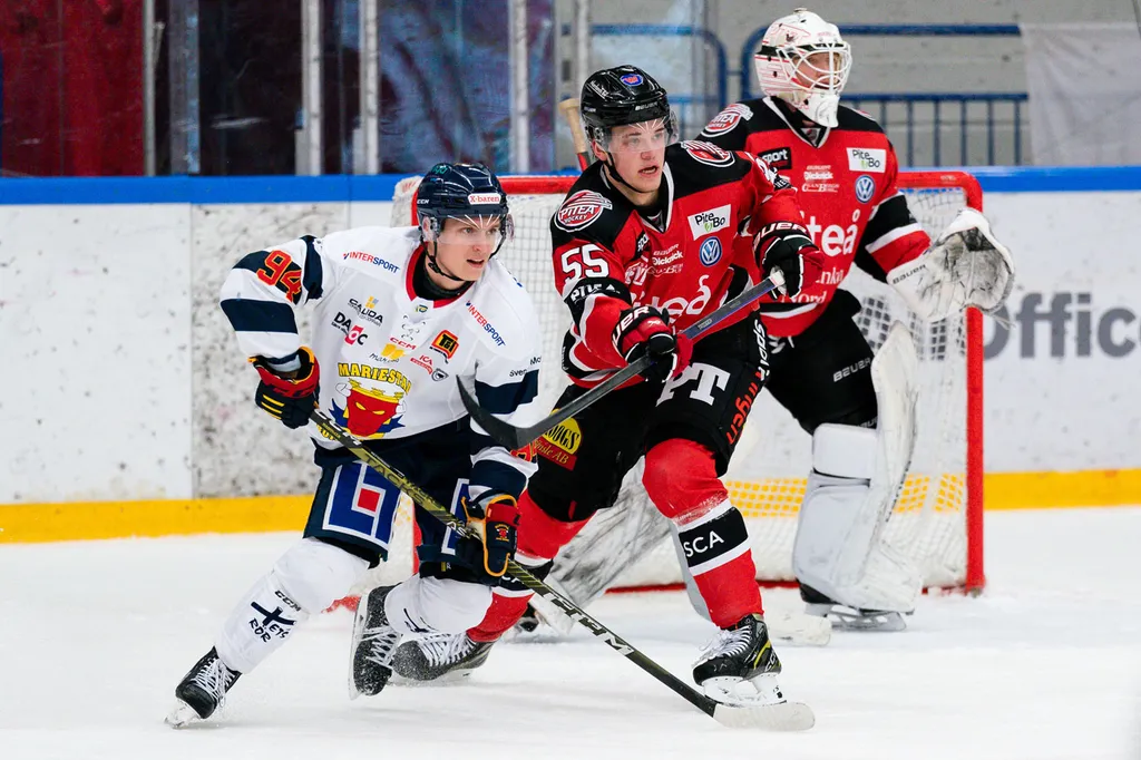 Nyköpings Hugo Pettersson och Bodens Oscar Eriksson under deras sejourer i Mariestad och Piteå