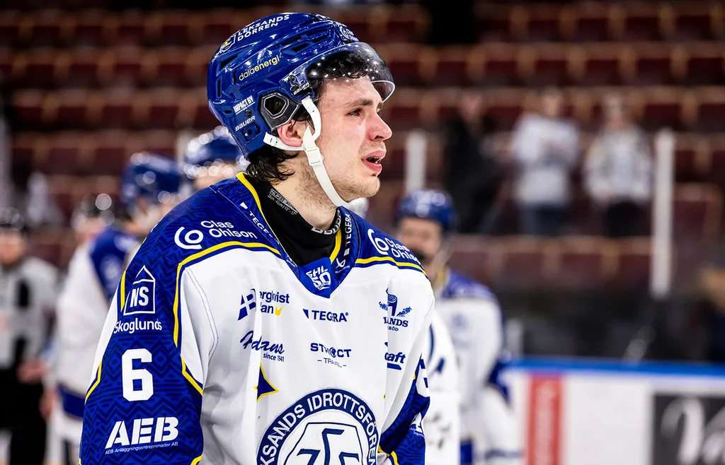 Alexander Lundqvist i tårar efter sista kvalmatchen mot HV71, 2026