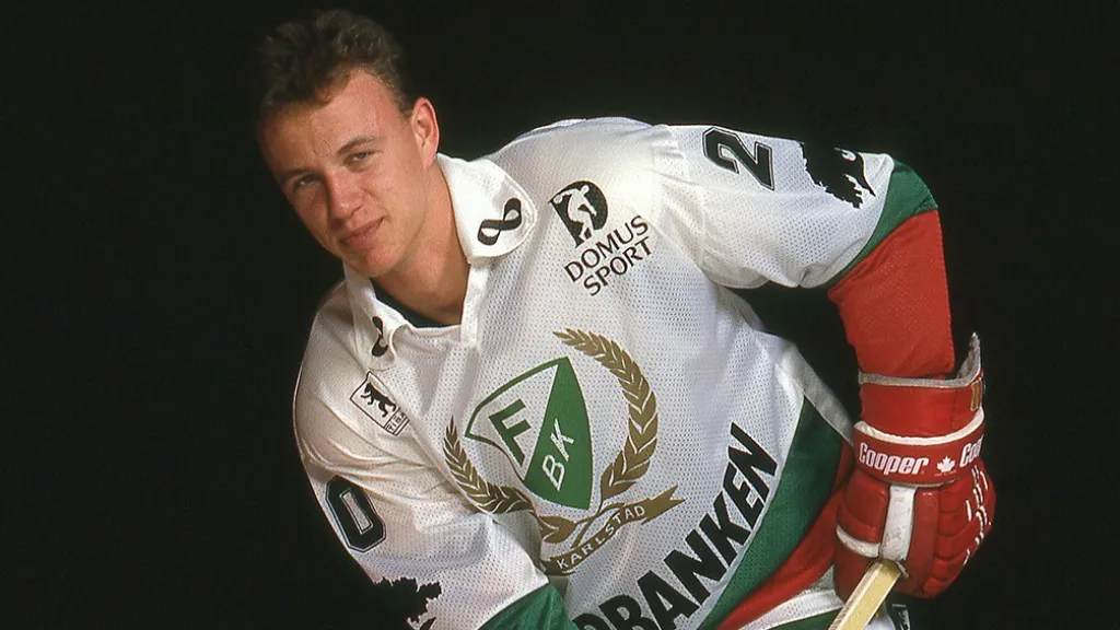 En ung Fredrik Olausson i Färjestad. 