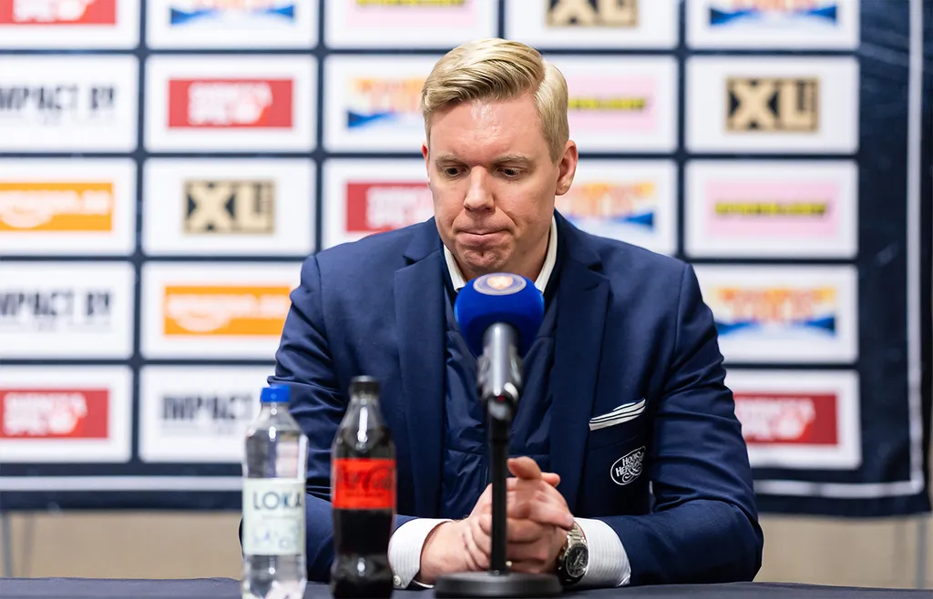 HV71:s Anton Blomqvist har en tuff säsongsavslutning framför sig