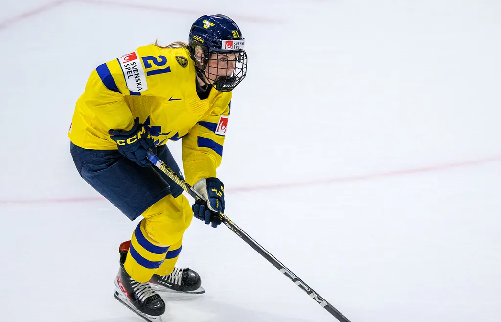 Lova Blom i landslagsressen.