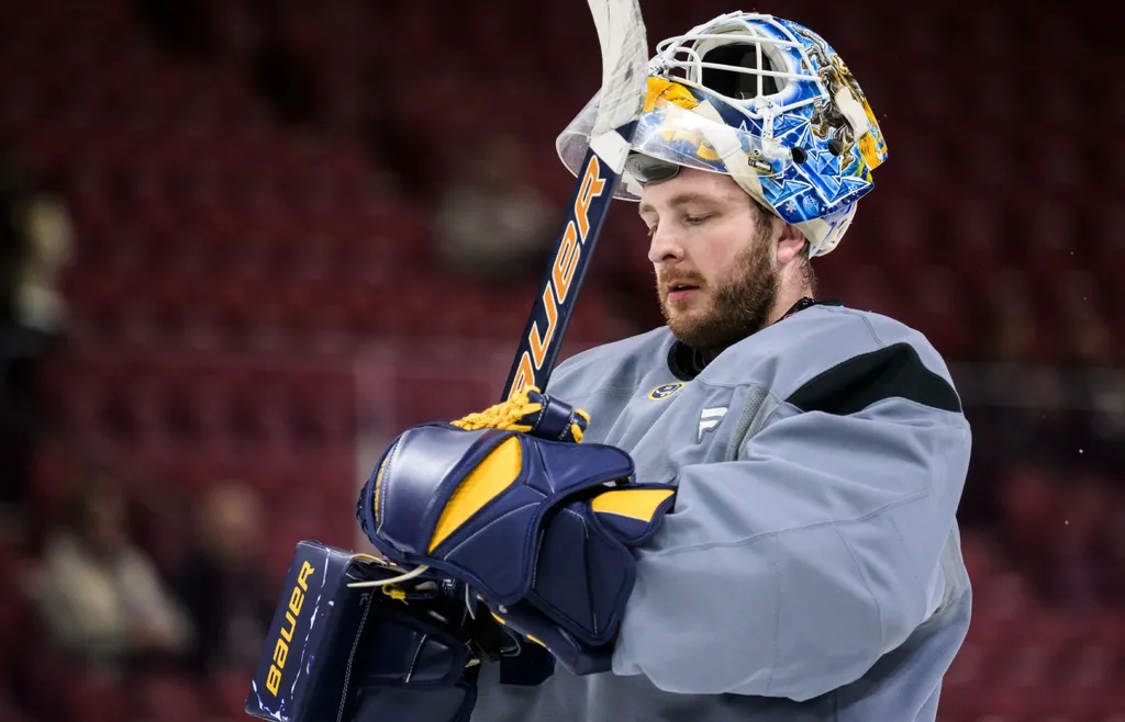 Linus Ullmark är tillbaka i spel efter sin ryggskada – alldeles lagom till 4 Nations Face-Off