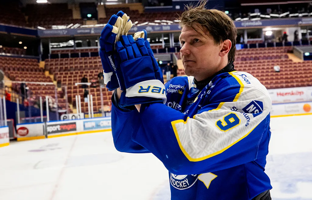 Leksandskaptenen Patrik Zackrisson ser ut att kliva ner till HockeyAllsvenskan.FOTO: Daniel Eriksson/Bildbyrån
