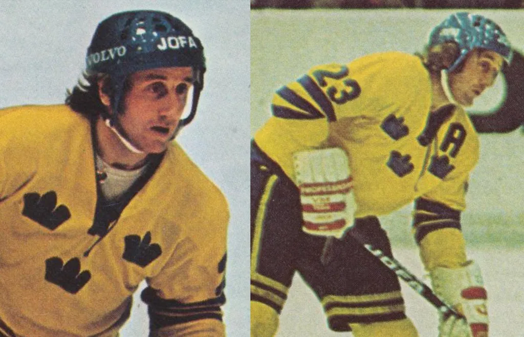 Dan Söderström i blågult. 