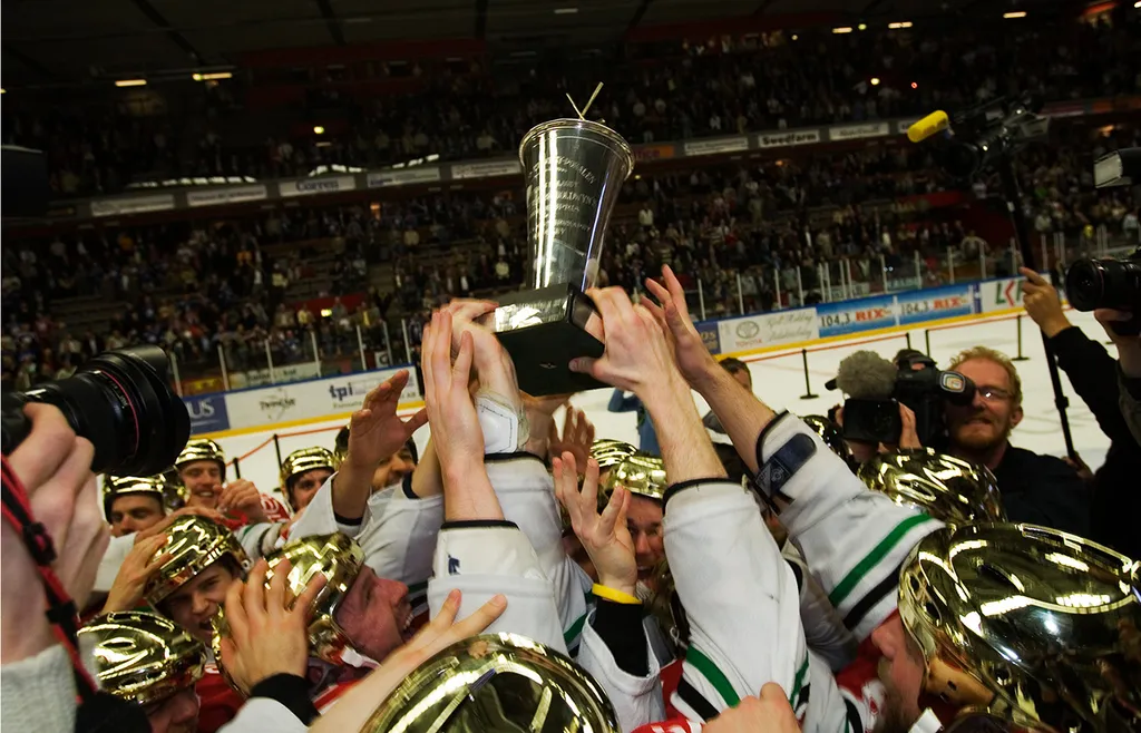 Vilt MoDo-jubel.
Foto: Bildbyrån.