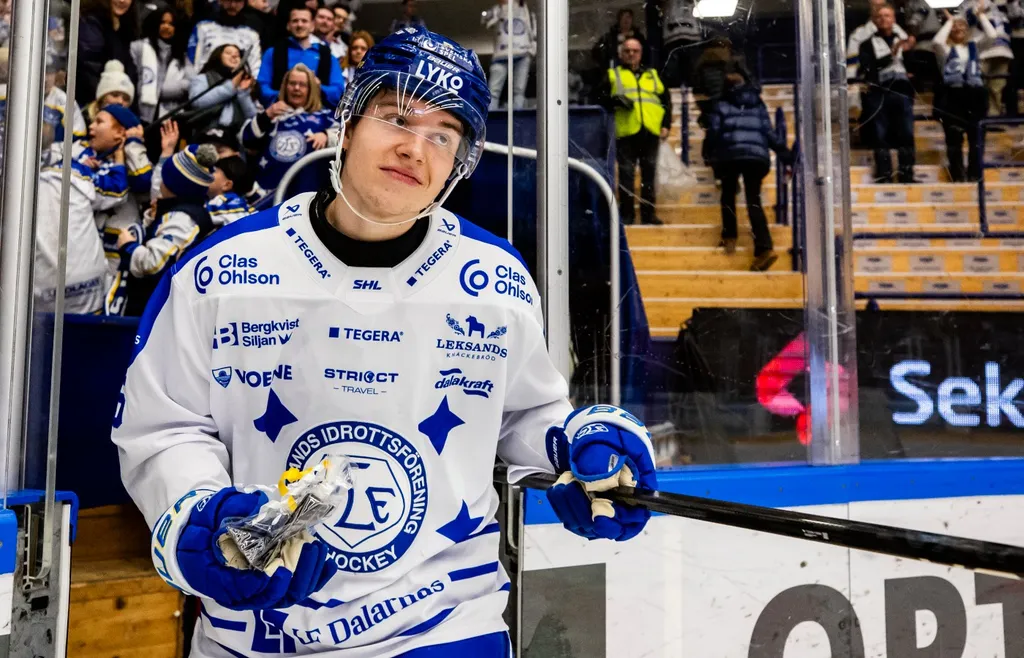 Andro Kaderli har fått känna på hetluften i SHL med Leksand den här säsongen