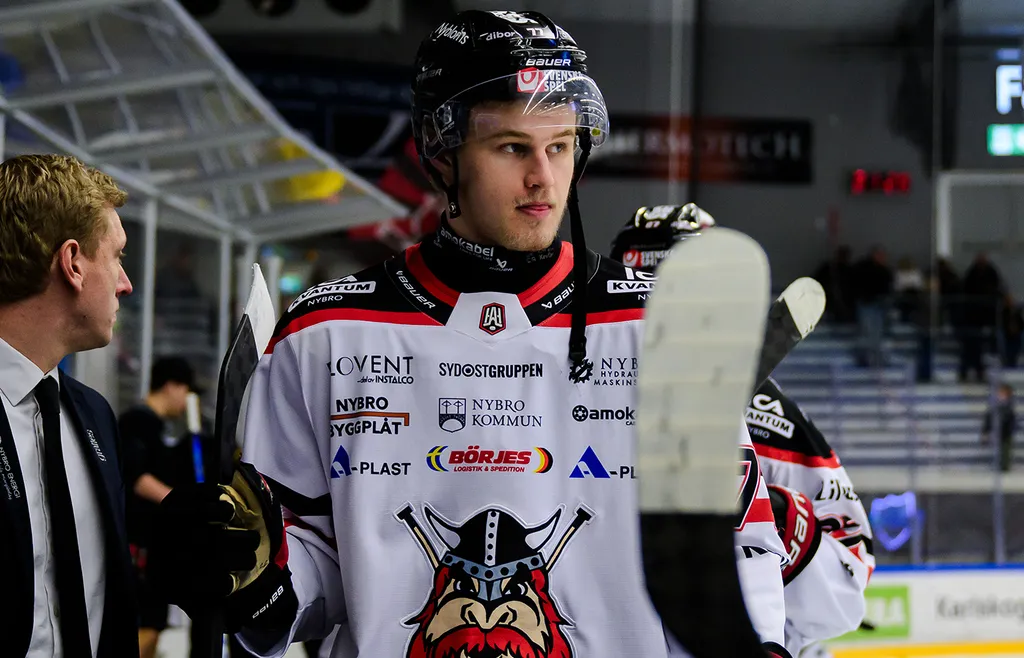 Karl Sterner under utlåningen till Nybro i våras.