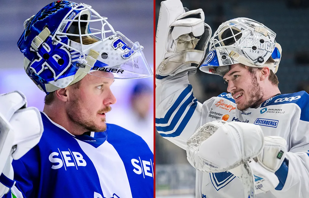 Lars Volden och Samuel Jonsson bildade HockeyAllsvenskans bästa målvaktspar