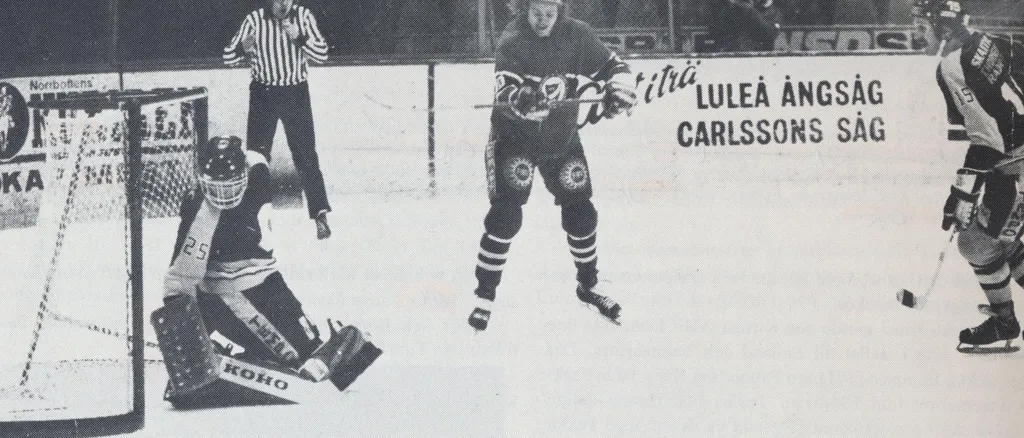 Waaranperä mot IFK Luleå säsongen 1975/76.