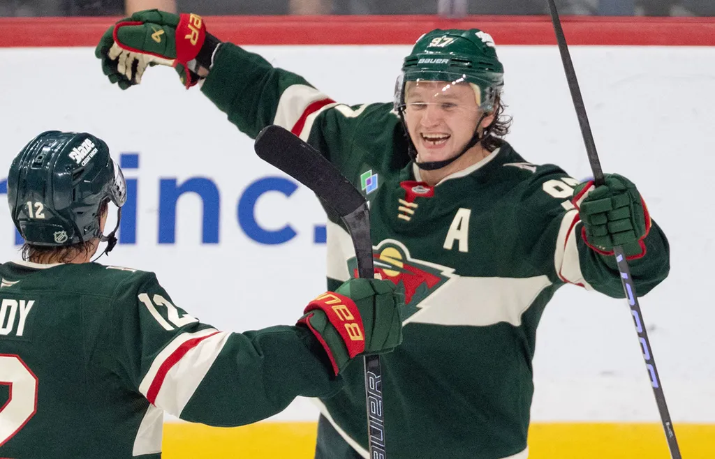 Kirill Kaprizov är först till tio mål i NHL den här säsongen.
