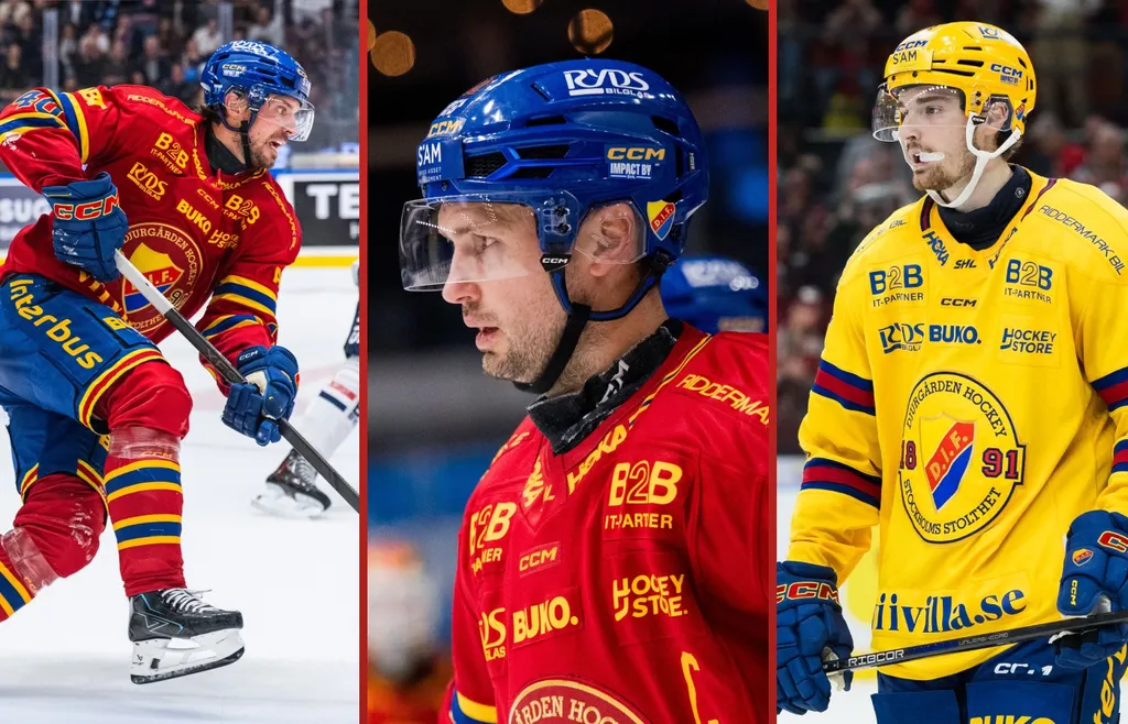 Jacob Josefson, Marcus Krüger och Nils Åman saknas fortsatt för Djurgården.
Foto: Bildbyrån