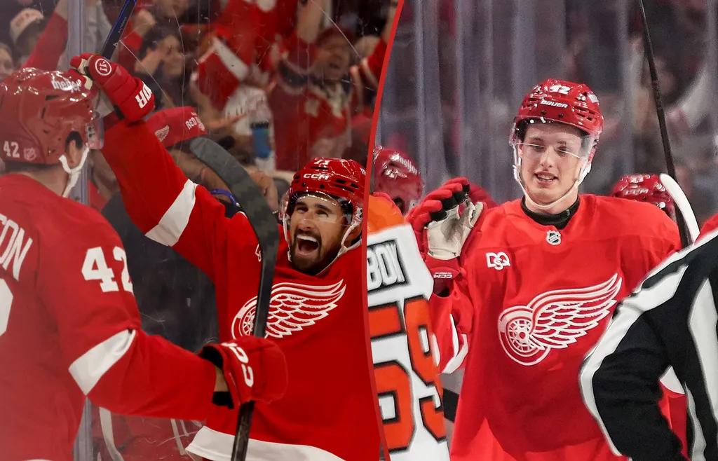 Anton Johansson gjorde sitt första NHL-mål i natt.