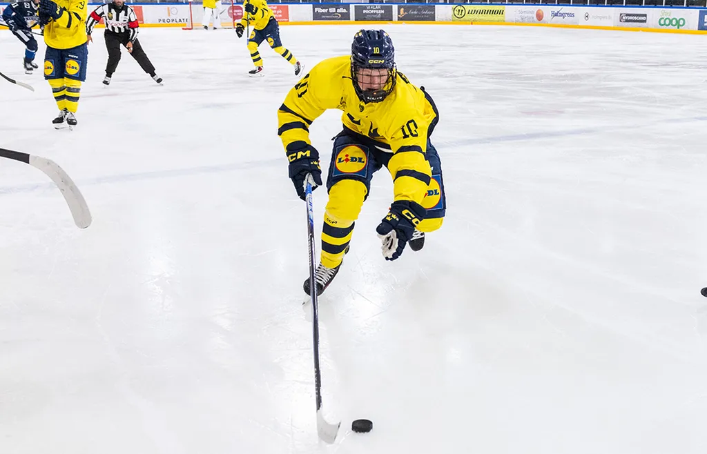 Olle Zetterstedt i U17-landslaget i augusti