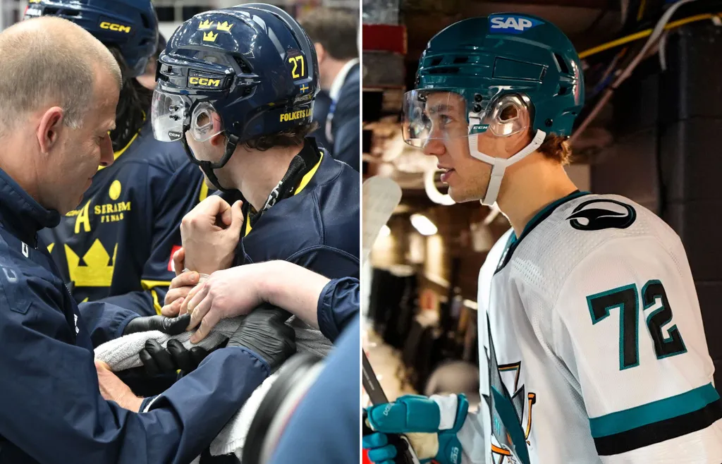 Skadan i lördagens match mot Tjeckien sätter stopp för VM-spel för William Eklund.