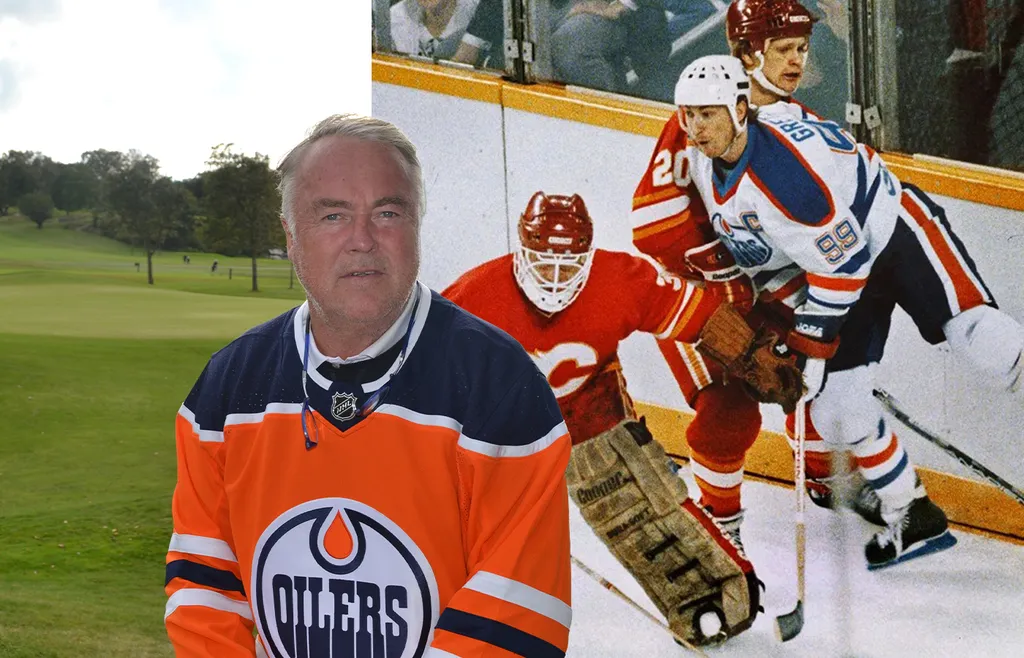 Kent Nilsson och Wayne Gretzky. 