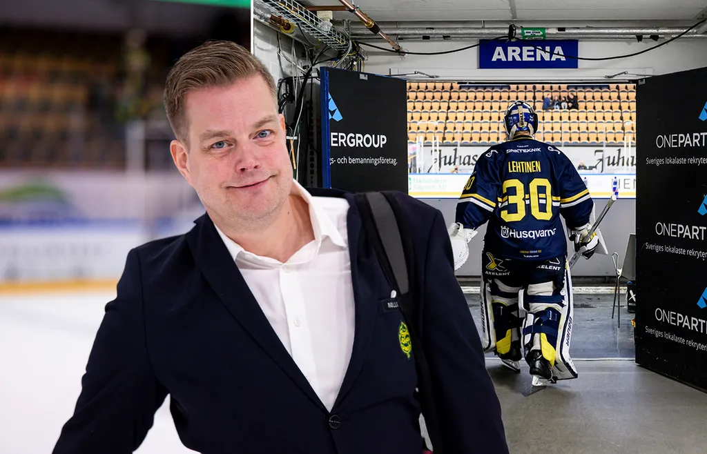 Per Kenttä förklarar värvningen av Lassi Lehtinen. Foto: Bildbyrån (montage).