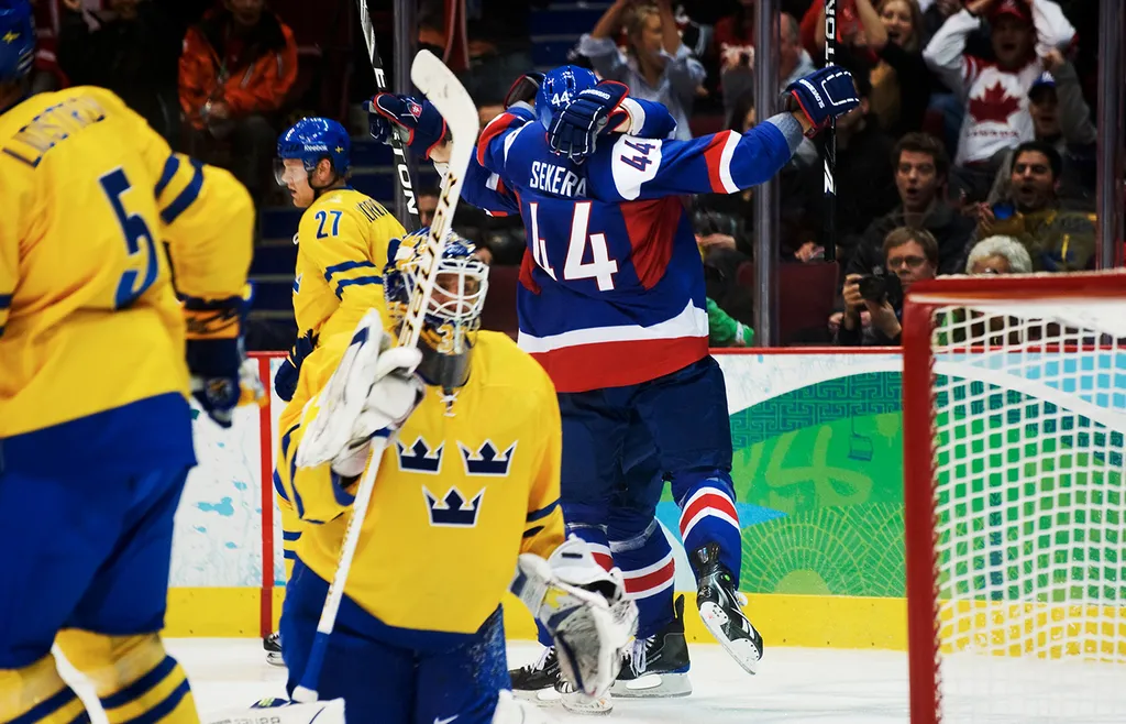 Tre Kronor i OS-kvartsfinalen mot Slovakien 2010