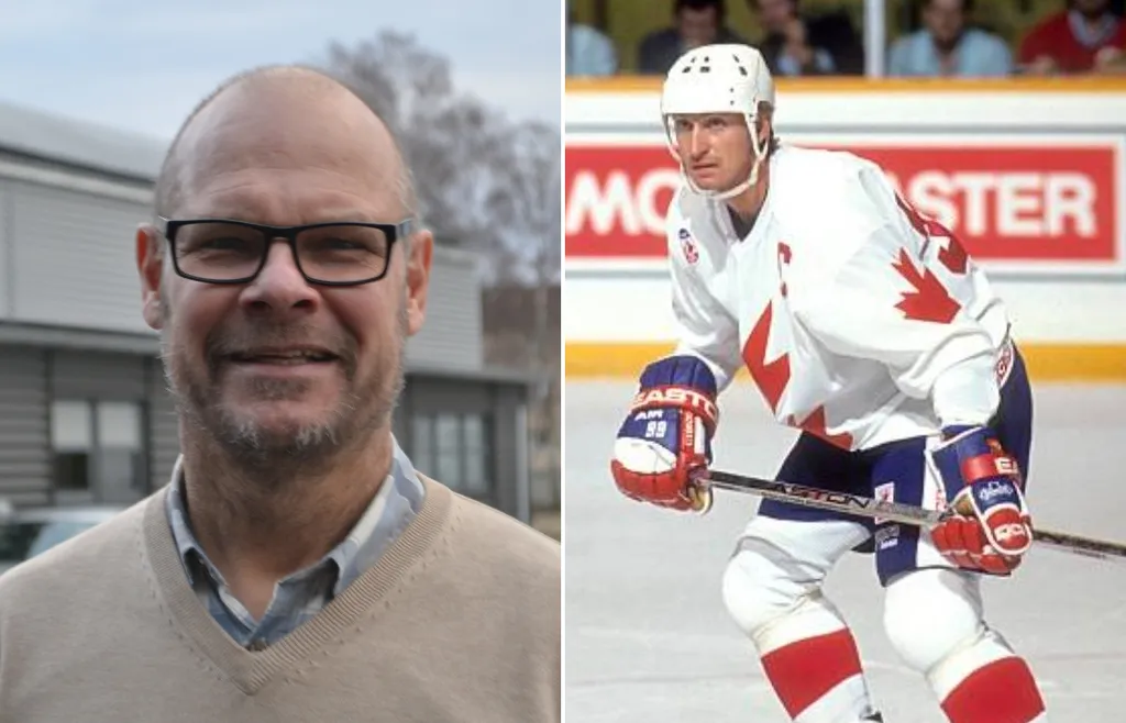 Thomas Rundqvist och Wayne Gretzky